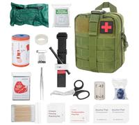 PLLYPE 46PCS Botiquín de Primeros Auxilios,First Aid Kit, Bolsa de Farmacia de Viaje para Medicina Táctica, Kit de primeros auxilios,Bolsa de Emergencia para Viaje y Acampada