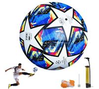 PLLYPE Balón de fútbol Championsleague, tamaño 5 con bomba, fútbol de la Liga de Campeones para jugar y entrenar, regalo de cumpleaños para niños a partir de 14 años