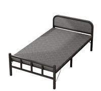 PLMNBQWE Cama Plegable Individual para Uso doméstico, Cuna Reforzada para la Siesta, Alquiler de Camas para Adultos de Hierro y Madera Dura.