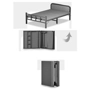PLMNBQWE Cama Plegable Multifuncional, Cama Individual, Oficina en casa, Cuna para Siesta, Camas de Hierro portátiles