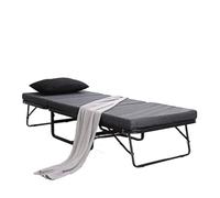 PLMNBQWE Cama Plegable otomana con Base de Acero y colchón Suave. Capacidad máxima de Peso: 227 kg. Funda de algodón.