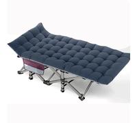 PLMNBQWE Cama Plegable para Acampar, para Uso en oficinas, para Exteriores, Ajustable y Resistente, con colchoneta.
