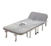 PLMNBQWE Cama Plegable para la Oficina, para el Almuerzo, Individual, para el hogar, Dispositivo para la Siesta, portátil, Cuatro Camas Plegables de Hierro