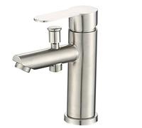 PLMNBQWE Faucets, Bathroom Basin Faucet Stainless Steel Single Handle Sink Mixer Tap with Shower Head Cold Hot Water Tap Valve Nozzle Bathtub Tap,Fau
