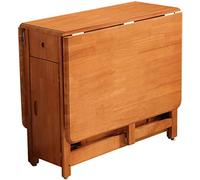 PLMNBQWE Mesa de Cocina, Mesa de Comedor Plegable, Mesa abatible de Madera Maciza, Mesa de Comedor compacta Que Ahorra Espacio para Dormitorio, Sala de Estar, Cocina, Comedor