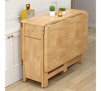 PLMNBQWE Mesa de Cocina, Mesa de Comedor Plegable, Mesa abatible de Madera Maciza, Mesa de Comedor compacta Que Ahorra Espacio para Dormitorio, Sala de Estar, Cocina, Comedor