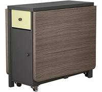 PLMNBQWE Mesa de Cocina Plegable, Mesa de Comedor abatible, Mesa de Comedor expandible con Ruedas silenciosas, Puede albergar 4 sillas de Comedor, para Cocina/Sala de Estar/H