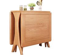 PLMNBQWE Mesa de Comedor abatible, Mesa de Cocina Plegable, Mesa de Comedor Extensible para el hogar, estación de Trabajo para computadora, Escritorio de Madera para Espacios pequeños para Comedor, K