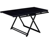 PLMNBQWE Mesa de Comedor Extensible, Mesa de Comedor Plegable, estantería Plegable de múltiples Capas, Mesa de Cocina versátil Que Ahorra Espacio, Conveniente para Almacenamiento,