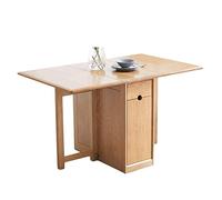 PLMNBQWE Mesa de Comedor, Mesa Rectangular abatible, Mesa de Cocina Plegable de Roble, Mesa multifunción de Madera con 3 cajones, Muebles para el hogar para Cocina, Comedor