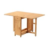 PLMNBQWE Mesa de Comedor Plegable, Mesa Extensible de Madera, Mesa abatible para Cocina, Comedor, Sala de Estar, Restaurante, 1,3 m