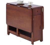 PLMNBQWE Mesa de Comedor Plegable, Mesa Extensible de Madera, Mesa de Comedor abatible, Mesa de Cocina para Cocina, Comedor, Sala de Estar, Restaurante