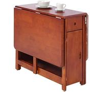 PLMNBQWE Mesa de Comedor Plegable, Mesa Extensible de Madera, Mesa de Comedor abatible, Mesa de Cocina para Cocina, Comedor, Sala de Estar, Restaurante