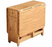 PLMNBQWE Mesa de Comedor Plegable, Mesa Multifuncional de Madera Maciza para el hogar, Mesa abatible, Mesa de Comedor compacta de Madera Que Ahorra Espacio en la Cocina versátil