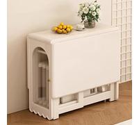 PLMNBQWE Mesa de Comedor Plegable, mesas abatibles de Madera Maciza, Juego de Mesa de Comedor Extensible Rectangular, Mesa de Cocina abatible para Espacios pequeños/Cocina/Comedor