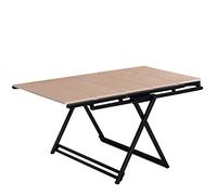 PLMNBQWE Mesa Plegable Multifuncional, Mesa de Cocina Que Ahorra Espacio, Mesa de Comedor de Madera deformada con estantería de 5 Capas, para Comedor, Cocina, Sala de Estar