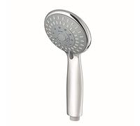 PLMNBQWE Shower Head High Pressure Five-Function Spray Massage Water-Saving Hand Shower Head Matte Black/Chrome Hand Held Shower Head Wall Mounted SH