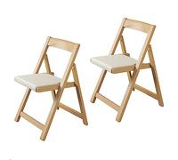 PLMNBQWE Silla Plegable de Madera, Juego de 2 sillas de Comedor tapizadas, Silla de Cocina portátil, Silla Plegable Que Ahorra Espacio, Silla de Oficina, para Comedor, Sala de Estar