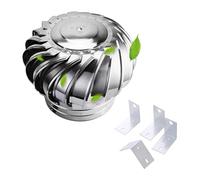 PLMNBQWE Ventilación de Techo, turbinas de Acero Inoxidable, ventilación de ático, turbinas eólicas, Tapa de Chimenea giratoria para Casas.