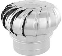 PLMNBQWE Ventilador de turbina eólica con Tapa de Chimenea giratoria, Cubierta de Escape de Acero Inoxidable 304, ventilación Exterior, Uso de energía Cero, conductos externos, Ideal para