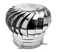 PLMNBQWE Ventilador de turbina Giratorio de 500 mm de bajo Consumo, con Tapa de Chimenea giratoria anticorrientes descendentes y Base de Garra para una ventilación y un Aire óptimos.