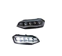 PLMNHSS Faro Principal Conjunto De Luces Delanteras Para VW Polo 2019-2024 Actualización Proyector LED Cuatro Lentes Plug And Play