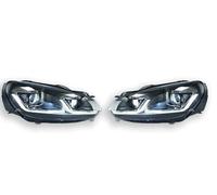 PLMNHSS Faro Principal Faros Delanteros LED De Proyector Para VW Para Golf 6 Mk6 (2009-2012) Con Luz Diurna.(TSI Sliver)