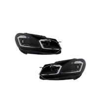 PLMNHSS Faro Principal Para VW Para Golf 6 MK6 2010-2012. Mejora Para Golf 7.5. Faros Delanteros LED De Doble Lente Con Proyector.(Plata)