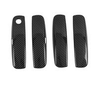 PLMNHSS izquierdo Maneta Puerta 4 Uds Cubierta Manija Puerta Coche Embellecedor Evitar Arañazos Fibra Para Dodge Para Cargador Para Warhorse Para SRT RT 2011-2021(Carbon Fiber)