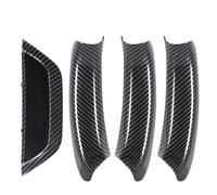 PLMNHSS Manijas interiores para coche Para BMW Para X3 Para X4 F25 F26 2010 2011 2012 2013 2014 2015 2016 2017 Manijas Puerta Panel Embellecedor Tirar Cubierta Manija Interior(LHD 1Set CarbonFiber)