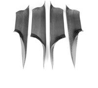 PLMNHSS Manijas interiores para coche Para BMW Serie 7 F01 F02 2008 2009 2010 2011 2012 2013 2014 2015 Cubierta De Tirador Manija Interior Puerta(F02 4PCS-Carbon)