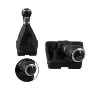 PLMNHSS Pomo palanca cambios Para A4 S4 B8 8K Para A5 8T Para Q5 8R S Line 2007-2015 Perilla De Cambio Con Cubierta Antipolvo Manual 5 6 Velocidades(BIACK R135 24)