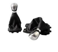 PLMNHSS Pomo palanca cambios Para Focus 3 MK3 1,6 2012-2014 Perilla De Cambio Marchas Con Cubierta Antipolvo Manual Coche(Silvery 5 Speed)