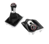 PLMNHSS Pomo palanca cambios Para Golf 7 MK7 VII Para GTI Para GTD 2013-2018 Producto 5/6 Velocidad Perilla Cambio Manual Palanca Bota Cuero Cubierta Polaina(Black 5 Speed)