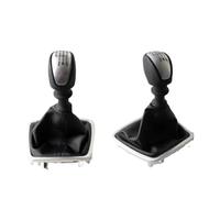 PLMNHSS Pomo palanca cambios Para Laguna MK3 2007-2014 PU6 Perilla De Cambio Marchas Manual Velocidad Producto Cuero Con Cubierta Antipolvo 6