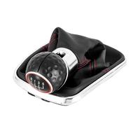 PLMNHSS Pomo palanca cambios Para Mk4 Para Golf Para GTI R32 1999-2005 Para Jetta Para Bora 1999-2004 5/6 Palanca De Cambio Velocidad Con Cubierta Antipolvo(Red 5 speed)