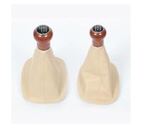 PLMNHSS Pomo palanca cambios Para PASSAT B5 96-05 Producto Perilla De Cambio Con Cubierta Antipolvo Manual 5 6 Velocidades(Wood Grain 6 Speed)