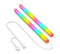 Plmvhpb 2PCS manguito de tubo flexible ARGB para enfriador de agua de silicona, tubo de enfriamiento de agua fluida 5V 3PIN para caja de ordenador