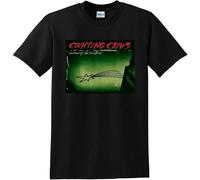 PLNSSCS Counting Crows T Tshirts Camisetas y Tops Recovering The Satellites Black M(Small)