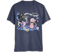 PLNSSCS Courage The Cowardly Dog Who’s out There Men’s and Women’s Short Sleeve T-Tshirts Camisetas y Tops(XX-Large)