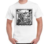PLNSSCS Crass The Feeding of The 5000 Retro T Tshirts Camisetas y Tops White(Large)