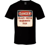 PLNSSCS Crazy Fifth Harmony Fan Music Artist Vintage Sign T Tshirts Camisetas y Tops Black(Small)