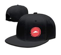PLNSSCS Delicious Pizza Adjustable Snapback Baseball Flat Caps Hats Black(X-Large)