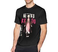 PLNSSCS Demon Kimetsu no Yaiba Men T Shirt Cotton Short Sleeves T Shirts Gift Black (X-Large)
