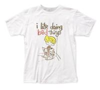 PLNSSCS Dennis The Menace Bad Things T-Shirt Heavy Cotton White(X-Large)