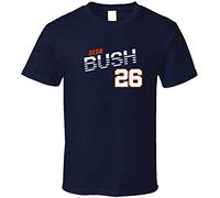 PLNSSCS Deon Bush 26 Favorite Player Chicago Football Fan T Shirt(X-Large)