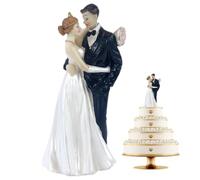 PLNVNVP Decoración de Pastel de Boda, Figura Decorativa de Pareja, Figura de Novios, Decoración para Tarta de Boda