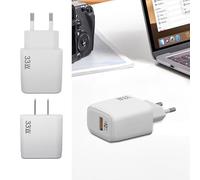 Plóculo de carga USB de carga rápida de 33W 3.0A, 33 W 3.0 Un cargador de tensión larga para la cámara | Fuente de alimentación USB, 3.14 x 1.65 pulgadas, enchufe de carga rápida para cargador rápido,