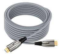 Ploiwue Cable de fibra óptica HDMI 8K de 3 m de nailon trenzado activo AOC 2.1 cable de 48 Gbps, cable de ultra alta velocidad, función para HDTV/proyector de cine en casa, caja de juegos, reproductor