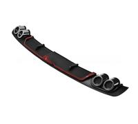 PLOKIJUH Difusor Alerón Parachoques Trasero Coche para Skoda Scala 2019-2023,Spoilers Labios Chasis Divisor Labio Antichoque Decoración Accesorios,A3-Black and Red